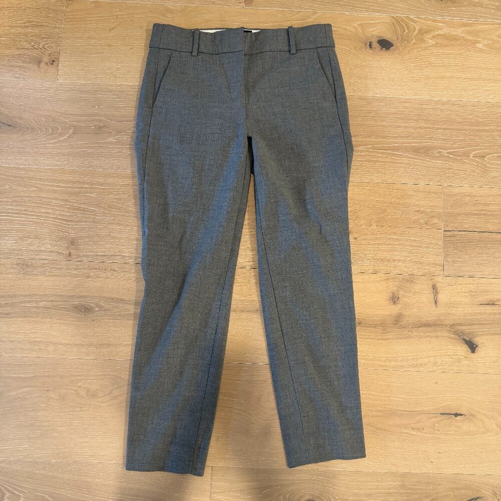 J.Crew Cameron slim cropped pant in four-season stretch Size 4 Gray